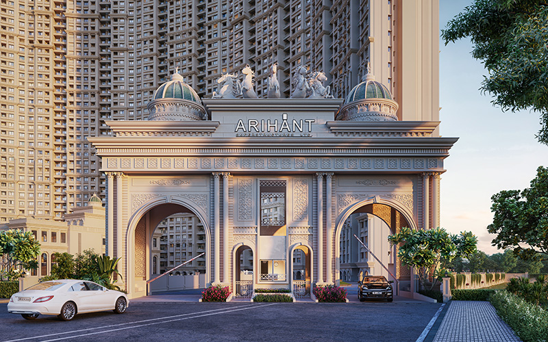 An impression of the amenities at Arihant Avanti Shilphata