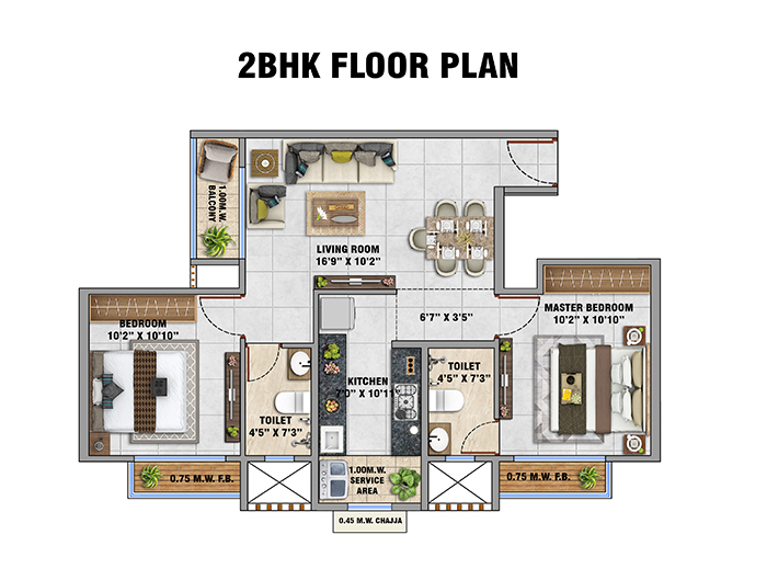 Arihant Avanti Shilphata - 1 BHK Home