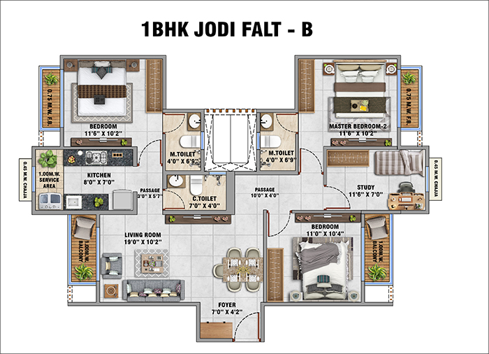 Arihant Avanti Shilphata - Master Layout